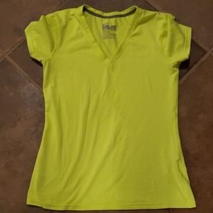 Nike Dri-Fit neon yellow running shirt EUC